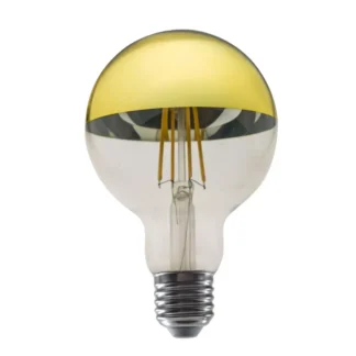LED крушка PALA958WWDIMG E27 G95 220v 8w 2700K FILAMENT HALF GOLD DIMMABLE GLOBE - Aca Light