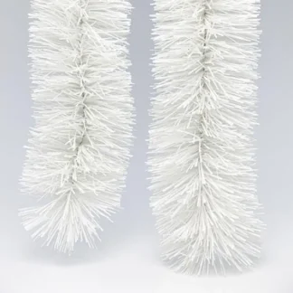 TINSEL GARLAND DENSE 5m x 12cm NATURAL WHITE 600-30309 - Eurolamp