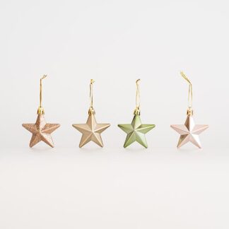 PLASTIC STARS MIX, 12pcs, 6,5cm 600-44787 - Eurolamp