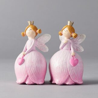 POLYRESIN FAIRY PURPLE, 2 DESIGNS, 7,5x6x12cm 600-45882 - Eurolamp