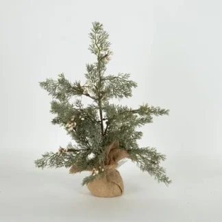 TREE WITH WHITE BERRIES, 45cm 600-46371 - Eurolamp