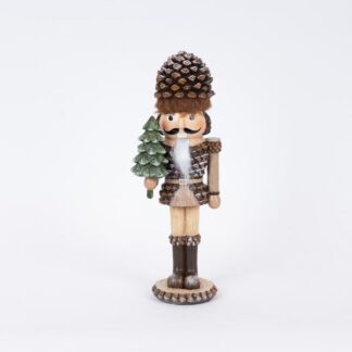 SOLDIER WITH PINE AND TREE, BROWN, 26,50cm 600-46419 - Eurolamp