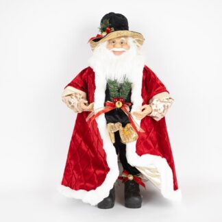 SANTA WITH BLACK HAT, 66cm 600-46477 - Eurolamp