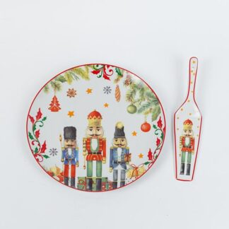 PLATTER WITH SPATULA, WITH NUTCRACKERS, 27cm 600-46500 - Eurolamp