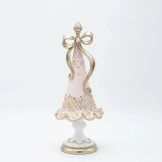 POLYRESIN TREE, PINK GRADIENT, WITH BOW, 13x13x35.5cm 600-46760 - Eurolamp