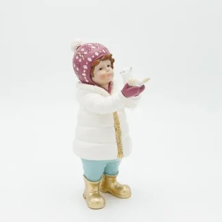 POLYRESIN GIRL, IN PASTEL COLORS, 9.5x20.5cm 600-46844 - Eurolamp