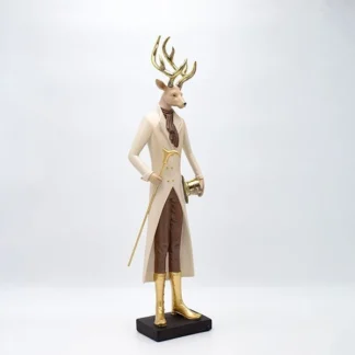 REINDEER POLYRESIN, WITH SMOKING AND HAT, 48cm 600-47127 - Eurolamp