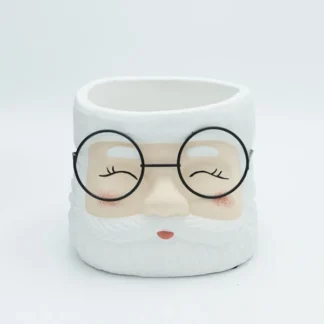 CEMENT PLANTER, FACE OF SANTA, 17x15.5x13cm 600-47150 - Eurolamp