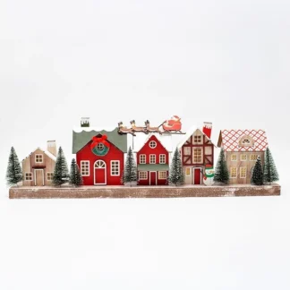 PAPER HOUSES, LIGHTED, 50.8x9x15cm 600-47756 - Eurolamp