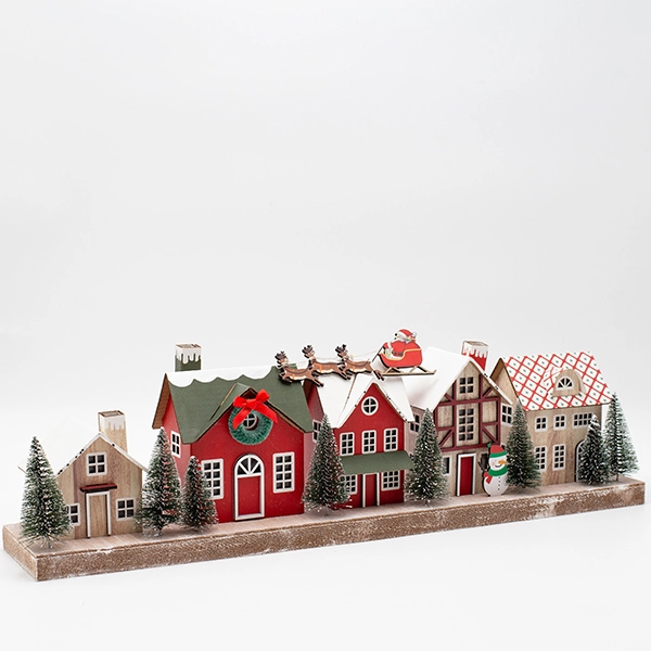 PAPER HOUSES, LIGHTED, 50.8x9x15cm 600-47756 - Eurolamp - Image 2