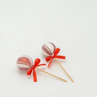 PLASTIC ORNAMENT, LOLLIPOP, CANDY, SET 6PCS, 4cm 600-47823 - Eurolamp