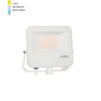 LED FLOODLIGHT DANUBE 50W SMD 3CCT IP66 WHT