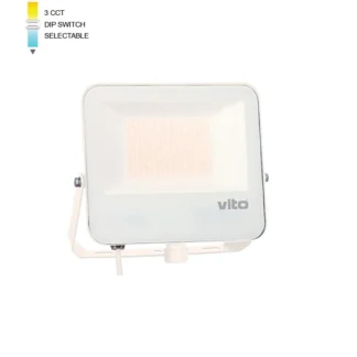 LED FLOODLIGHT DANUBE 100W SMD 3CCT IP66 WHT