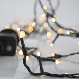 LINE PRO, 400 LED 3mm, 31V & 6W ADAPTOR, 8 M/F & MEMORY, GREEN PVC WIRE, WARM WHITE LED PER 5cm, LEAD WIRE 3m, IP44 600-01501 - Eurolamp