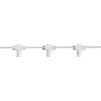 DIY, WHITE RUBBER WIRE, FOR CURTAIN, 10 VERTICAL CONNECTORS, WITH CONNECTOR, 1,1m, IP65 600-09772 - Eurolamp
