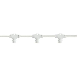 DIY, WHITE RUBBER WIRE, FOR CURTAIN, 20 VERTICAL CONNECTORS, WITH EXTENSION, 2,1m, ΙΡ65 600-09776 - Eurolamp