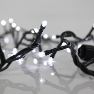 LINE, 100 LED 3mm, 31V ADAPTOR, 4 CONNECTORS UP TO 3 SET, GREEN PVC WIRE, WHITE LED PER 10cm, LEAD WIRE 3m, IP44 600-11310 - Eurolamp