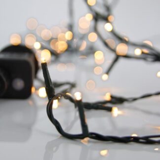 LINE, 240 LED 3mm, 31V ADAPTOR, 8 M/F & ΜΕMORY, GREEN PVC WIRE, WARM WHITE LED PER 5cm, LEAD WIRE 3m, IP44 600-13281 - Eurolamp
