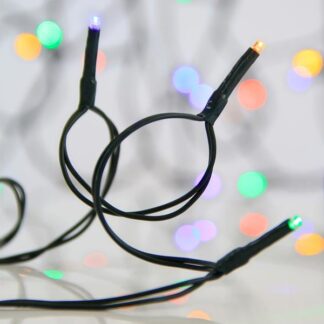 LINE, 100 LED 3mm, 31V ADAPTOR, 4 CONNECTORS UP TO 3 SET, GREEN PVC WIRE, MULTI LED PER 10cm, LEAD WIRE 3m, IP44 600-15249 - Eurolamp