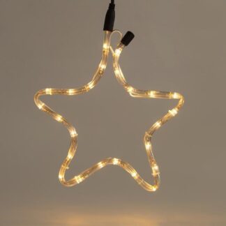STAR, 1m LED ROPE LIGHT, 2-WAY, WARM WHITE, 32x29cm, IP44 600-20003 - Eurolamp