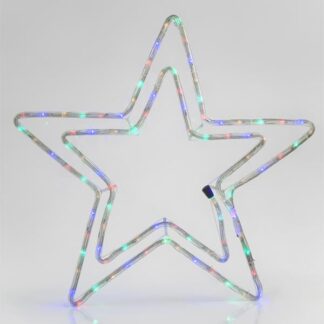 DOUBLE STAR, 3m LED ROPE LIGHT, 2-WAY, WITH PROGRAM, MULTI, 55x56cm, IP44 600-20106 - Eurolamp