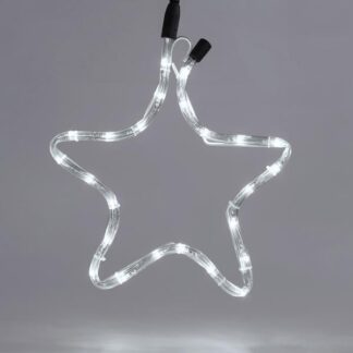 STAR, 1m LED ROPE LIGHT, 2-WAY, WHITE, 32x29cm, IP44 600-20200 - Eurolamp