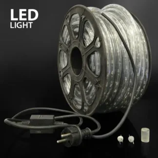 ROPE LIGHT, LED, 2-WAY RED 50m. WITH 36 LED / M., CUT EVERY 2m, IP44 600-22203 - Eurolamp