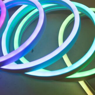 NEON FLEX PIXEL ROPE LIGHT, 24V WITH ADAPTOR, LED RGBCCT M/F, REMOTE CONTROLLER, 10 PIECES CLIP, 5m, IP44 600-23211 - Eurolamp