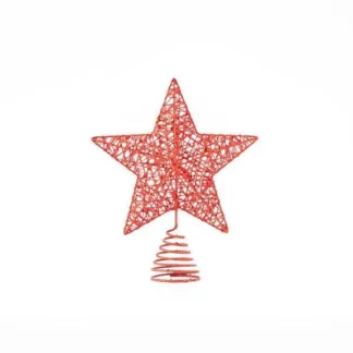 TOP TREE, RED, GRID PATTERN, 20x25cm 600-45640 - Eurolamp