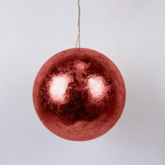 BALL, METALLIC RED, 20cm 600-46119 - Eurolamp