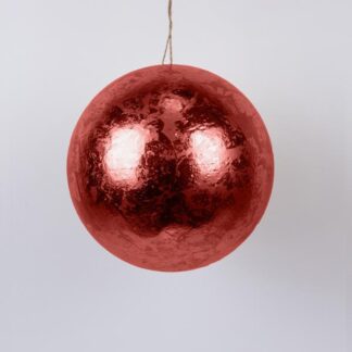 BALL, METALLIC RED, 25cm 600-46120 - Eurolamp
