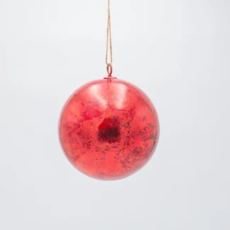 BALL, METALLIC RED, 15cm 600-47639 - Eurolamp