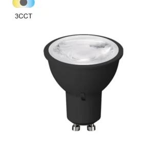 LED BULB ADVANCE-PRO PAR16 GU10 6W 3CCT (2700K/4000K/6400K) 660Lm 38° BLACK 1519930 VITO