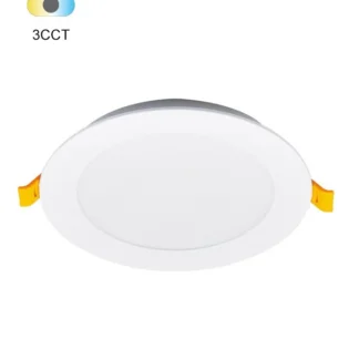 RECESSED LED PANEL HELEN 9W 3CCT (3000K/4000K/6000K) 945Lm CUT-HOLE Ø90MM IP54 ROUND 2027505 VITO