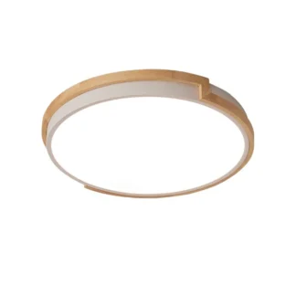 LED CEILING LAMP FINESSE R4-35 Ø400xH50 35W 3xCCT (3000K/4000K/6500K) 3150Lm MAT WHITE+WOODEN 2027970 VITO