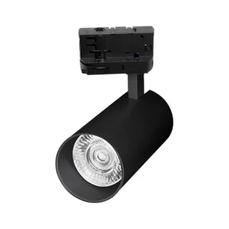 ТРИФАЗЕН ОСВЕТИТЕЛ ЗА ШИНА TRILINO-24 24W COB 3CCT (3000K/4000K/6000K) 2760lm Ø76×177 ЧЕРЕН 2103310 VITO