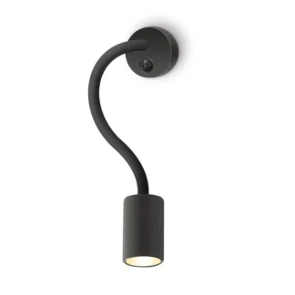 LED СТЕНЕН ОСВЕТИТЕЛ FELIX-A 4W 4000K 280Lm ø60*380MM ЧЕРЕН 2103490 VITO