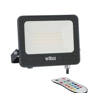 LED ПРОЖЕКТОР SAVA 50W RGBW 5000Lm IP65 IK08 3022615 VITO