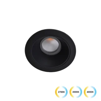 Луна за вграждане Alea 12w CCT switch черна IP44 - Viokef
