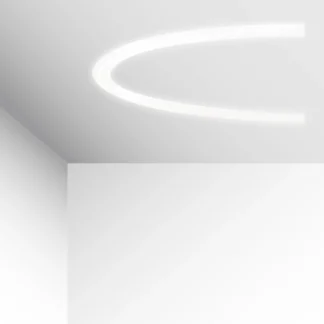 Полукръгъл LED профил за вграден trimless монтаж Semi Trimless 3918-04 - Viokef