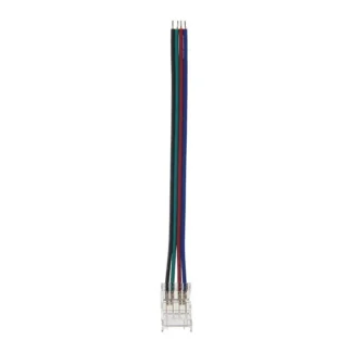 КОНЕКТОР ЗА SMD LED ЛЕНТА CONRS10 10MM-RGB С 10CM КАБЕЛ, ПРОЗРАЧЕН 2БР/ПЛИК 5520342 VITO