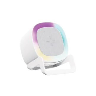 BLUETOOTH КОЛОНКА SOUNDLIGHT 4IN1 15W ГОВОРИТЕЛ БЪРЗО БЕЗЖИЧНО ЗАРЕЖДАНЕ ПОСТАВКА ЗА ТЕЛЕФОН БЯЛА 5901040 VITO