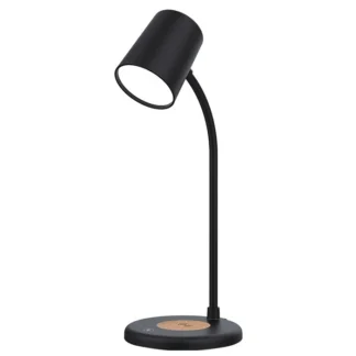 BLUETOOTH НАСТОЛНА ЛАМПА И КОЛОНКА BLACKY 3IN1 ГОВОРИТЕЛ БЪРЗО БЕЗЖИЧНО ЗАРЕЖДАНЕ 15W ЧЕРНА 5901050 VITO