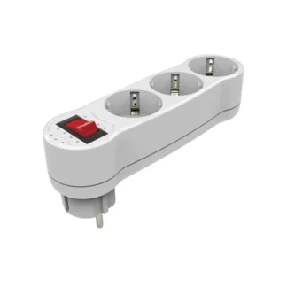 РАЗКЛОНИТЕЛ С КОНТАКТИ COMBI 16A 250V MAX 3680W С КЛЮЧ БЯЛ СЪС ЗАЗЕМЯВАНЕ ЗАЩИТА ОТ ДЕЦА 8002970 VITO