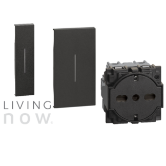 Черни механизми и лицеви панели Living Now Bticino