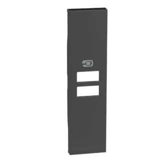 Лицев панел за USB розетка 1 мод. черен KG13C - Living Now Bticino