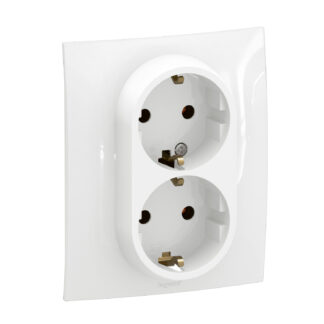 Niloe New Контакт шуко ДВОЕН 16A бял NP3131WH Legrand
