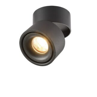 LED Downlight Surface Mount 12W Black 3000K BRIDGELUX-CHIP ADJUSTABLE 12006 Optonica
