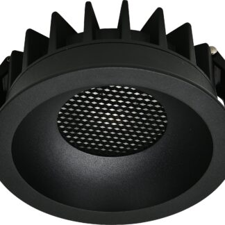LED COB Downlight 10W CCT ROUND BLACK - BRIDGELUX 12031 Optonica