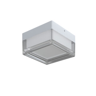 LED Outdoor Ceiling Light Square White 9W 3CCT IP65 12051 Optonica
